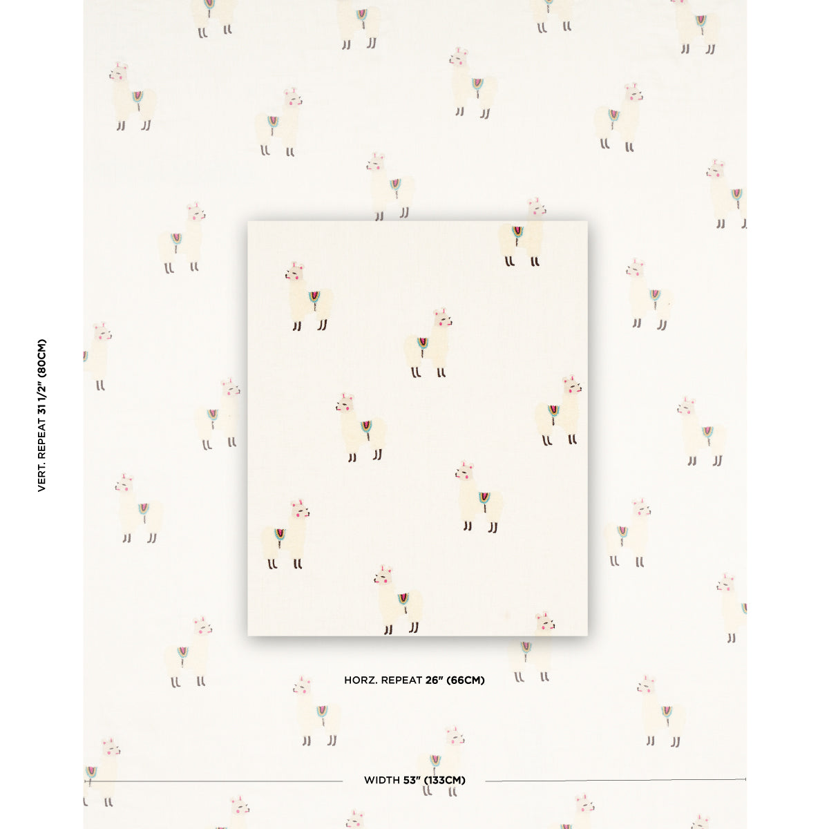LLAMA-EMBROIDERY-MULTI-SCHUMACHER-81490 - Schumacher Fabric