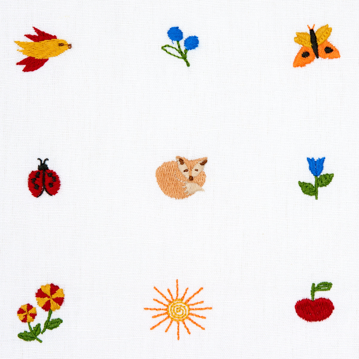 TINY-THINGS-EMBROIDERY-MULTI-SCHUMACHER-81500 - Schumacher Fabric