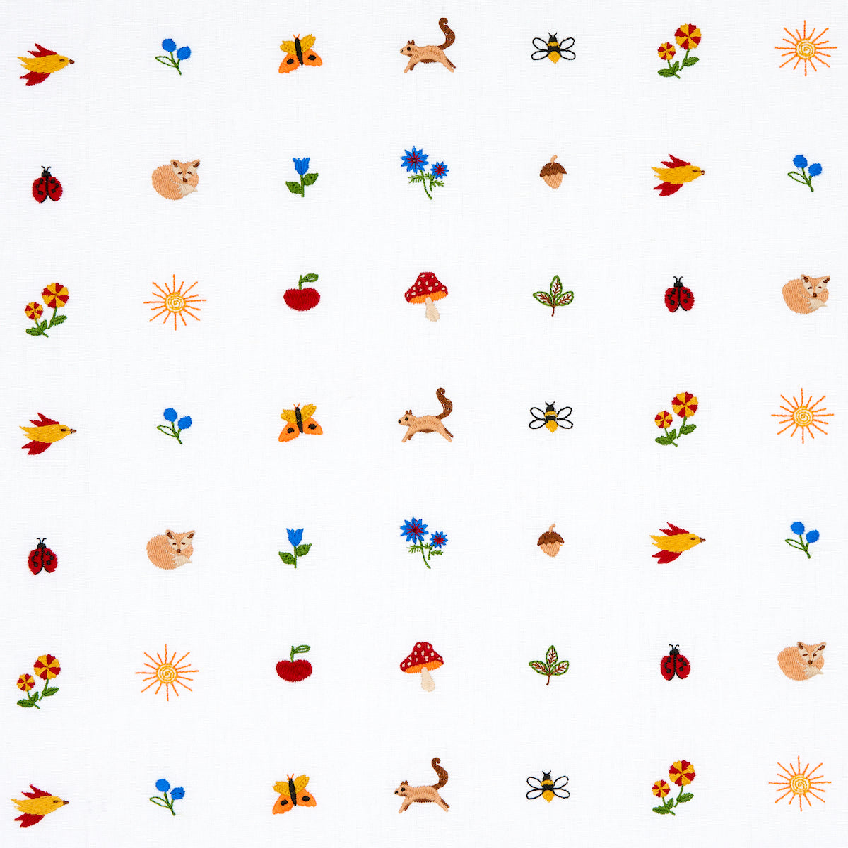 TINY-THINGS-EMBROIDERY-MULTI-SCHUMACHER-81500 - Schumacher Fabric