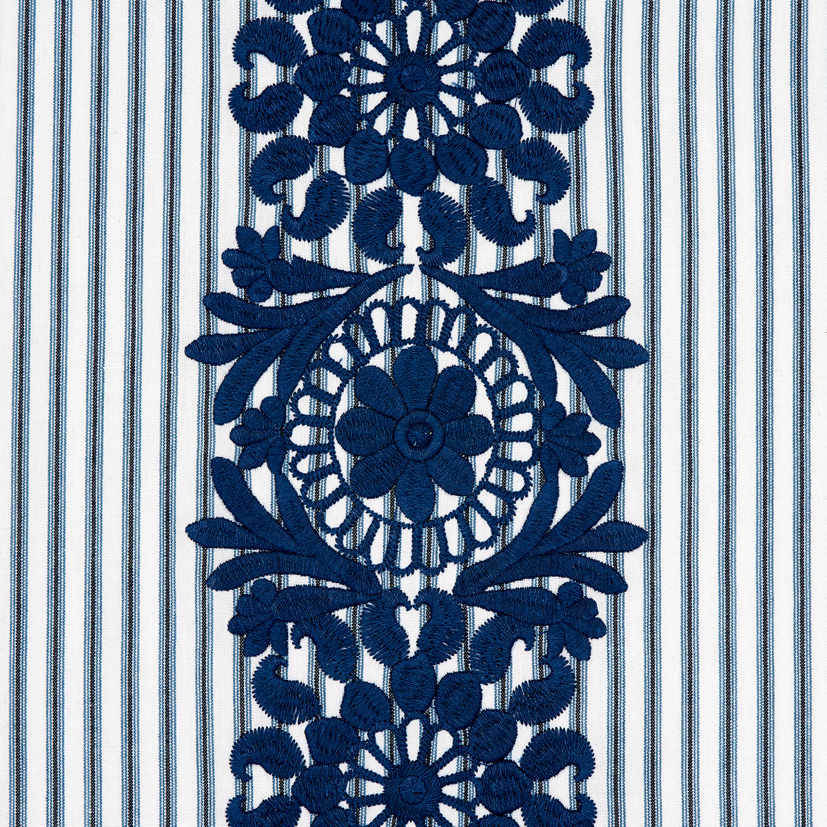JOELLE-STRIPE-BLUE-SCHUMACHER-81541 - Schumacher Fabric