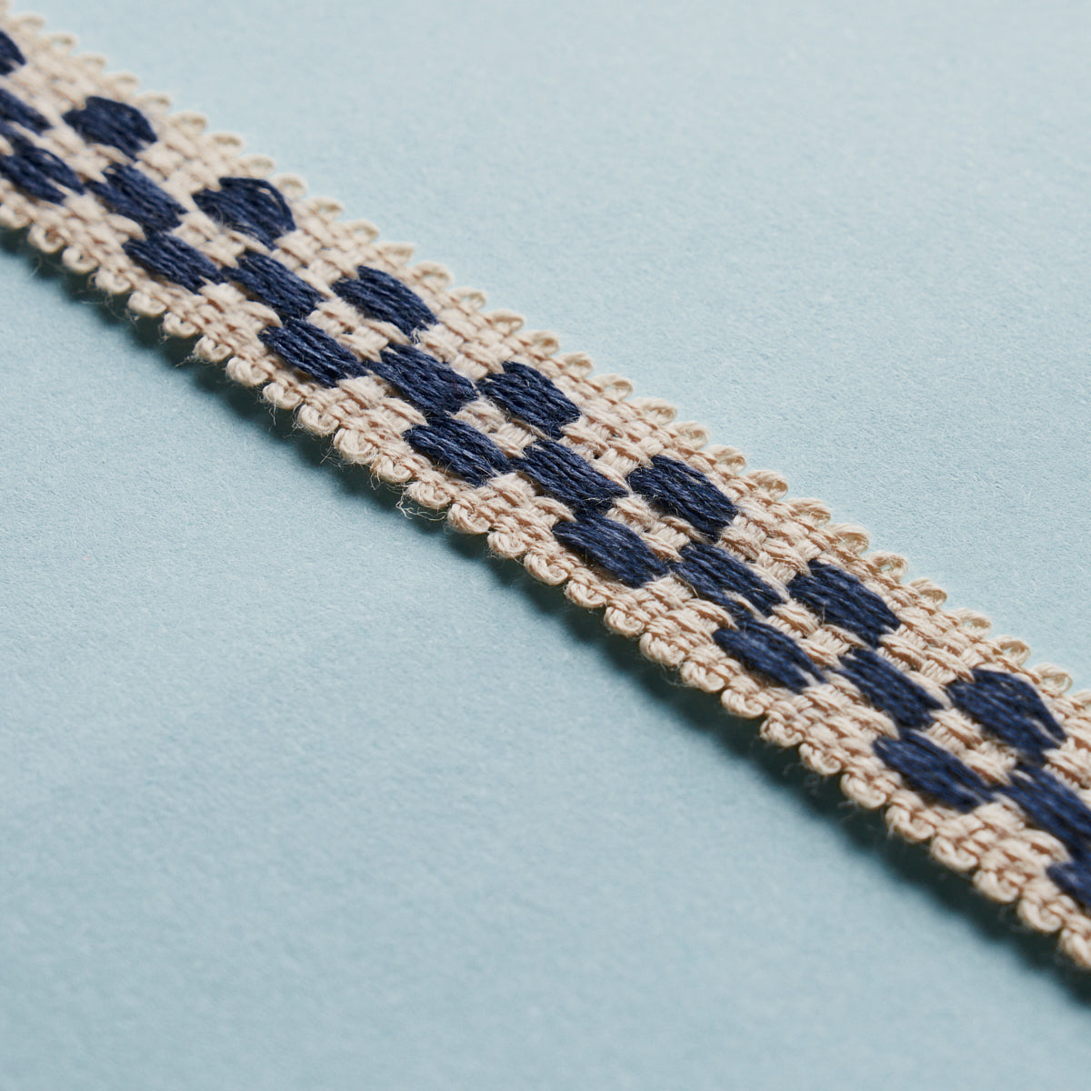 CRAWFORD-CHECK-TAPE-NARROW-INDIGO-SCHUMACHER-81620 - Schumacher Trim