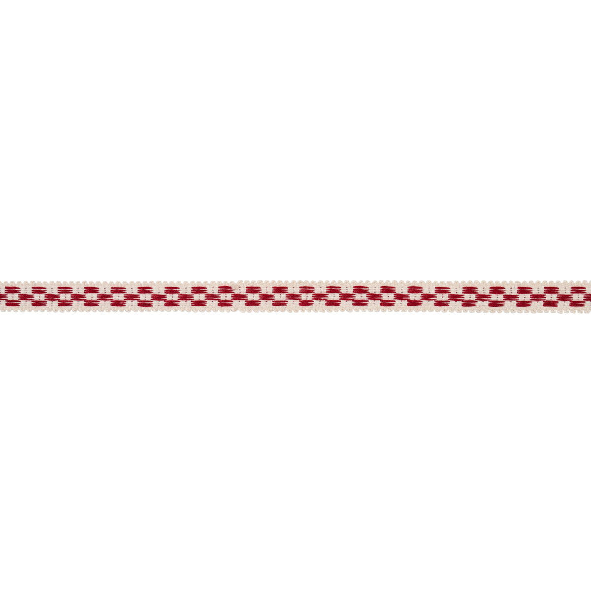 CRAWFORD-CHECK-TAPE-NARROW-CORNWALLIS-RED-SCHUMACHER-81621 - Schumacher Trim