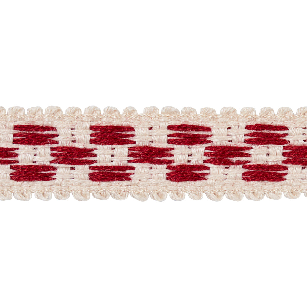 CRAWFORD-CHECK-TAPE-NARROW-CORNWALLIS-RED-SCHUMACHER-81621 - Schumacher Trim