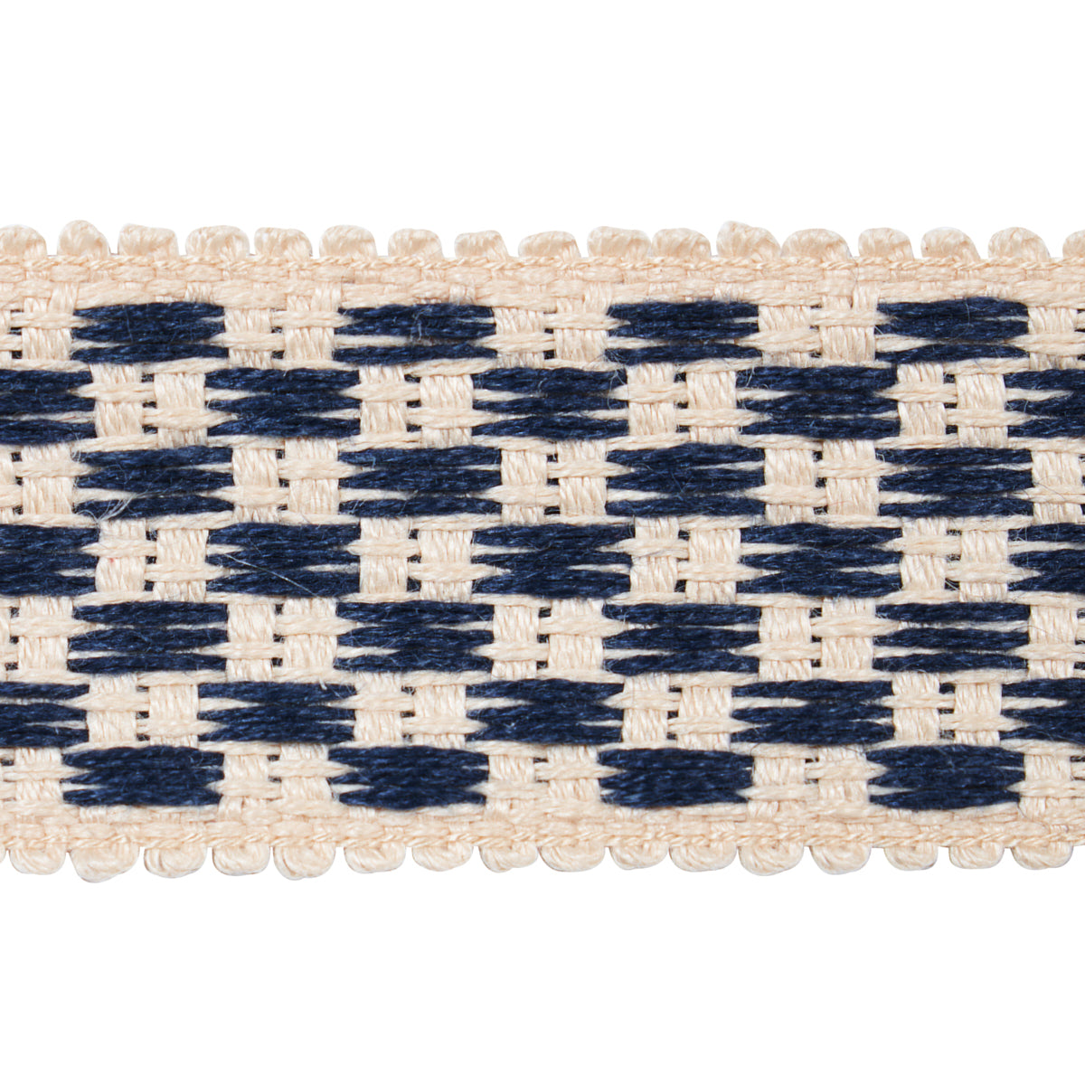 CRAWFORD-CHECK-TAPE-MEDIUM-INDIGO-SCHUMACHER-81630 - Schumacher Trim