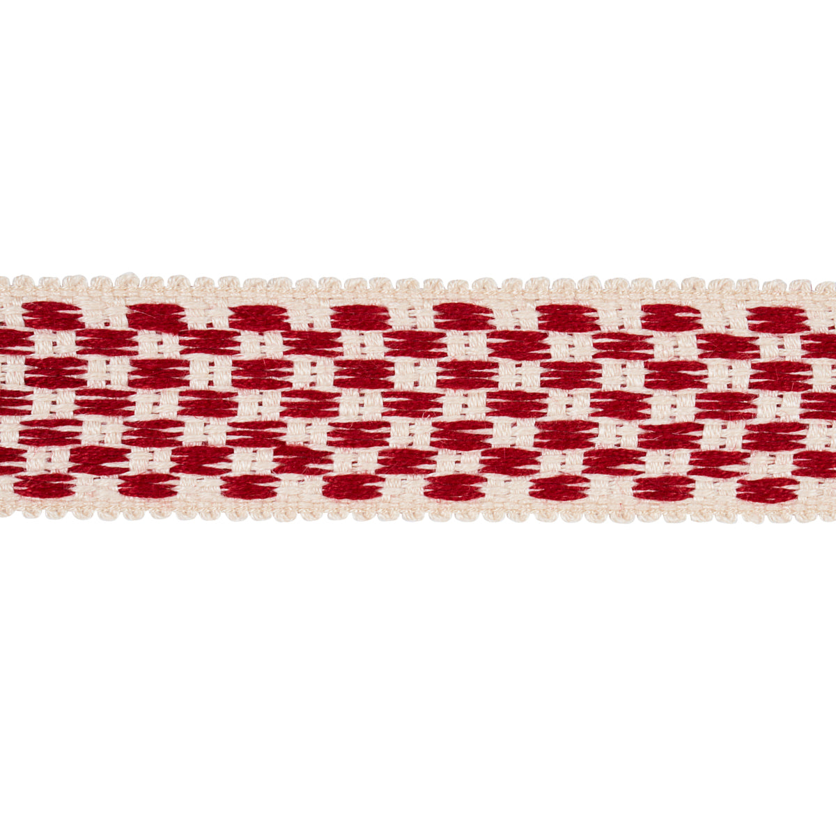 CRAWFORD-CHECK-TAPE-MEDIUM-CORNWALLIS-RED-SCHUMACHER-81631 - Schumacher Trim
