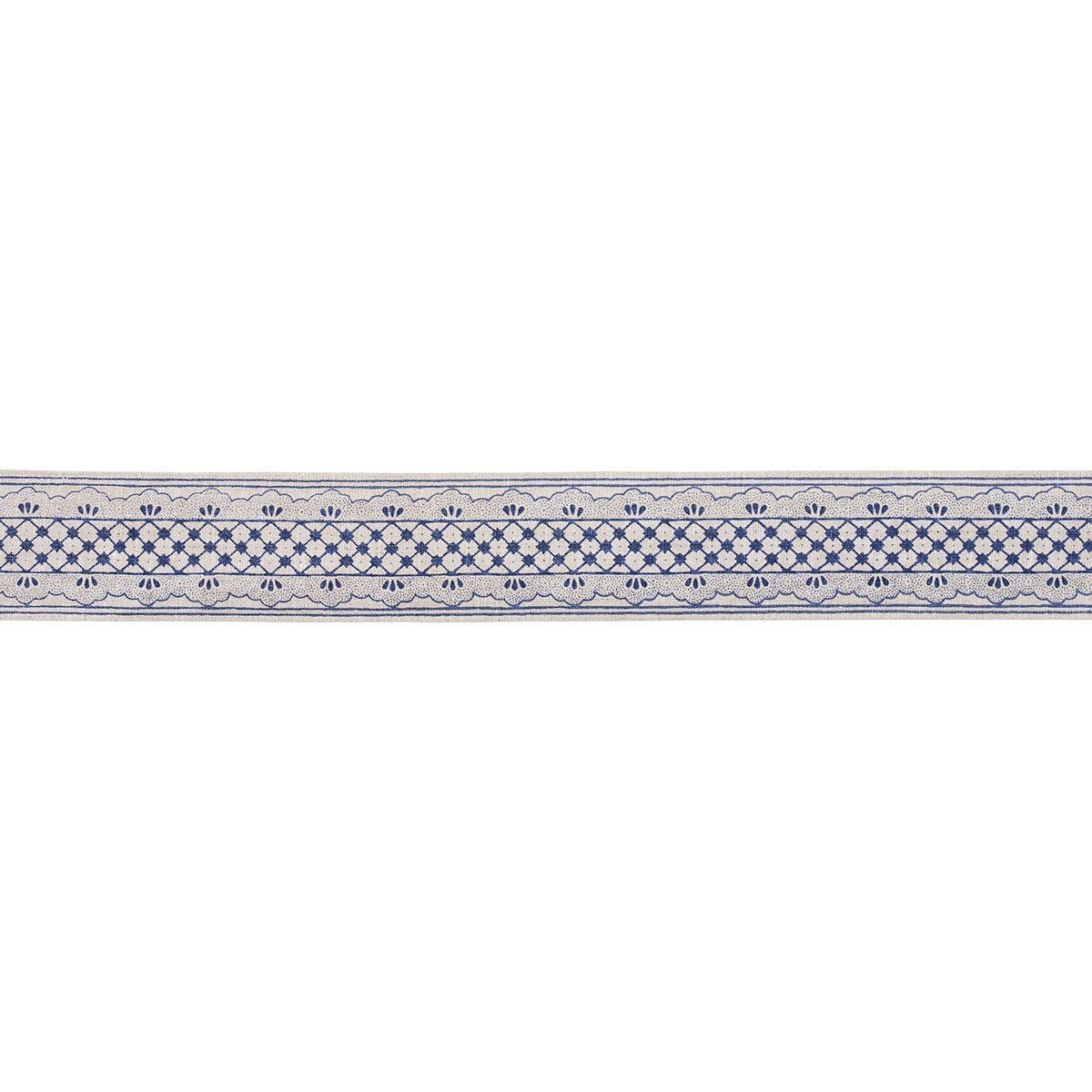 DAVISON-SCALLOPED-TAPE-WASHINGTON-BLUE-SCHUMACHER-81650 - Schumacher Trim
