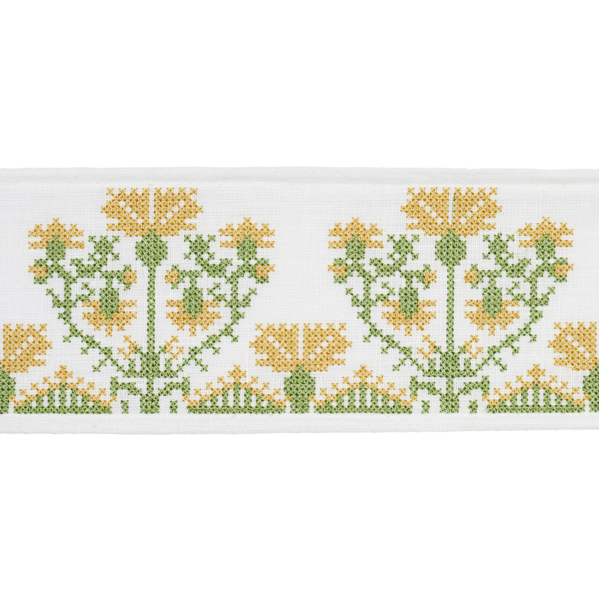 CUSTIS-EMBROIDERED-TAPE-MARIGOLD-SCHUMACHER-81663 - Schumacher Trim