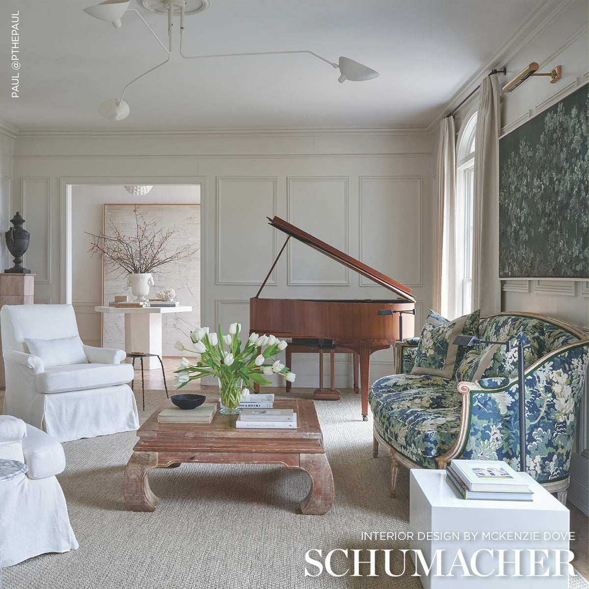 VERDURE-TAPESTRY-PEACOCK-SCHUMACHER-81850 - Schumacher Fabric