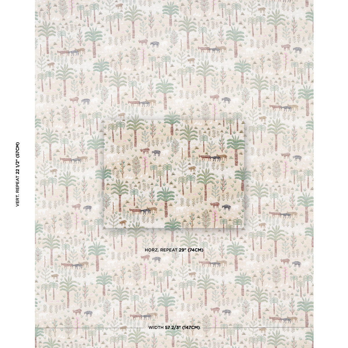 LAS-COLINAS-SCENIC-TAPESTRY-NATURAL-SCHUMACHER-81962 - Schumacher Fabric