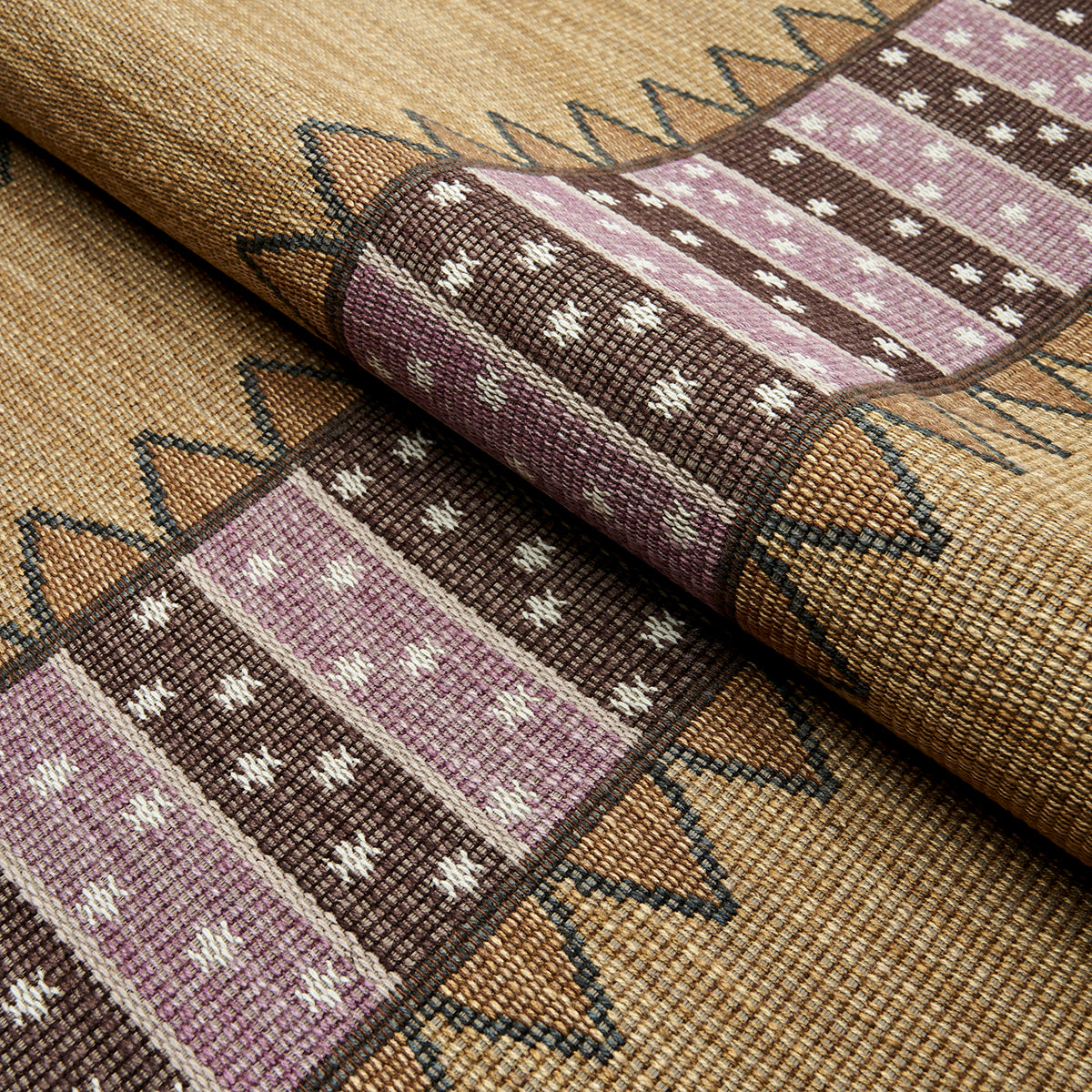 NOOR-KILIM-STRIPE-AUBERGINE-SCHUMACHER-81981 - Schumacher Fabric