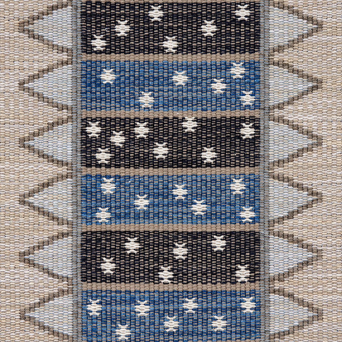 NOOR-KILIM-STRIPE-INDIGO-SCHUMACHER-81982 - Schumacher Fabric