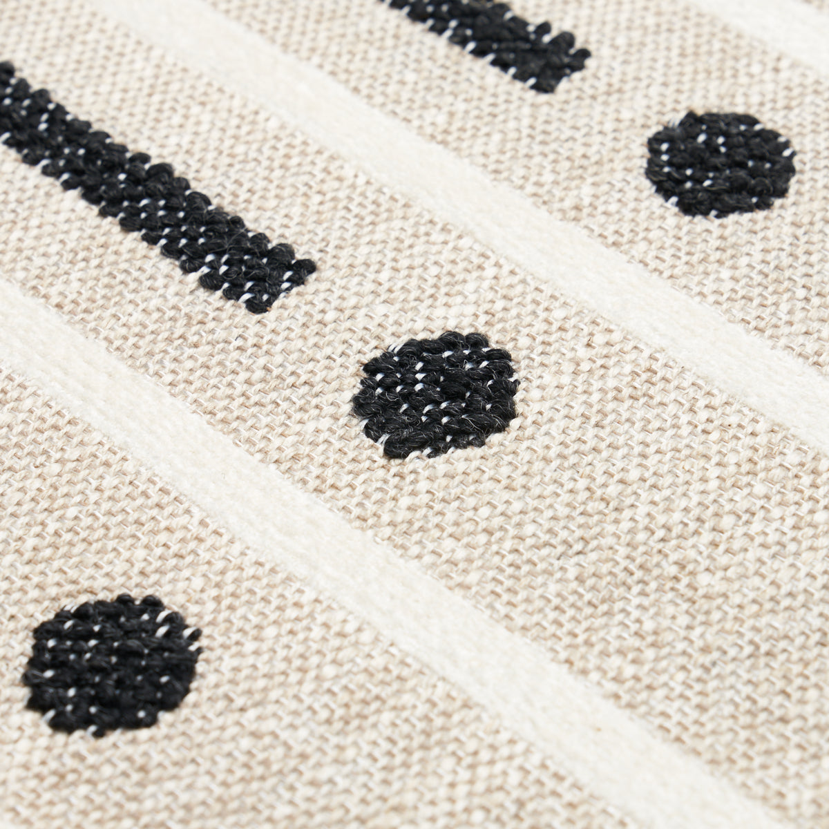 SERAPO-RUSTIC-WEAVE-CARBON-IVORY-SCHUMACHER-82000 - Schumacher Fabric