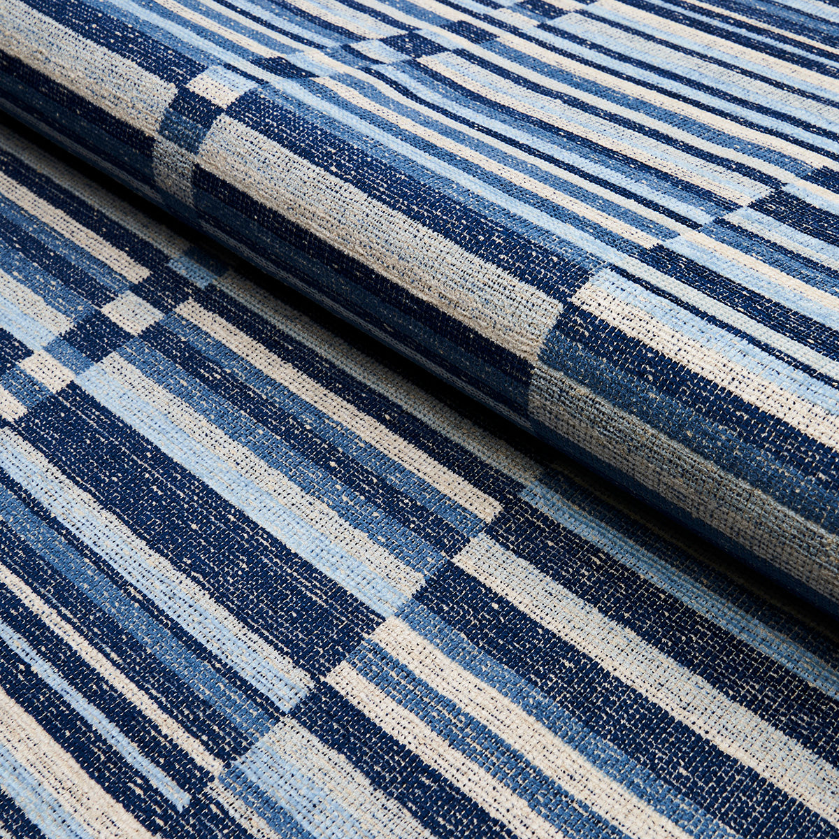 TIERRA-STRIPE-BLUE-SCHUMACHER-82010 - Schumacher Fabric