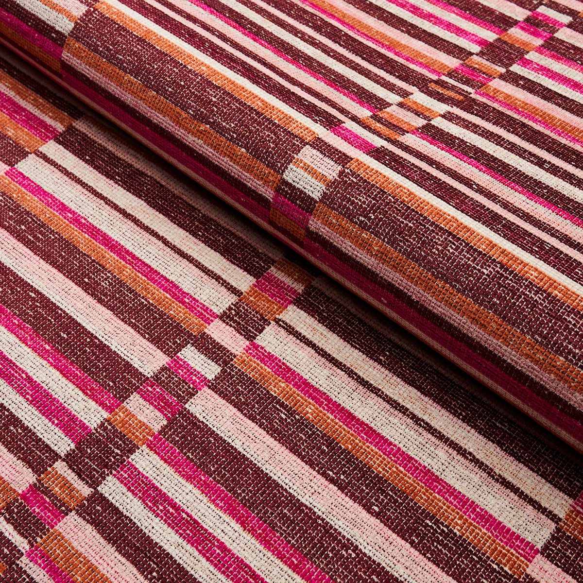 TIERRA-STRIPE-BERRY-SCHUMACHER-82012 - Schumacher Fabric