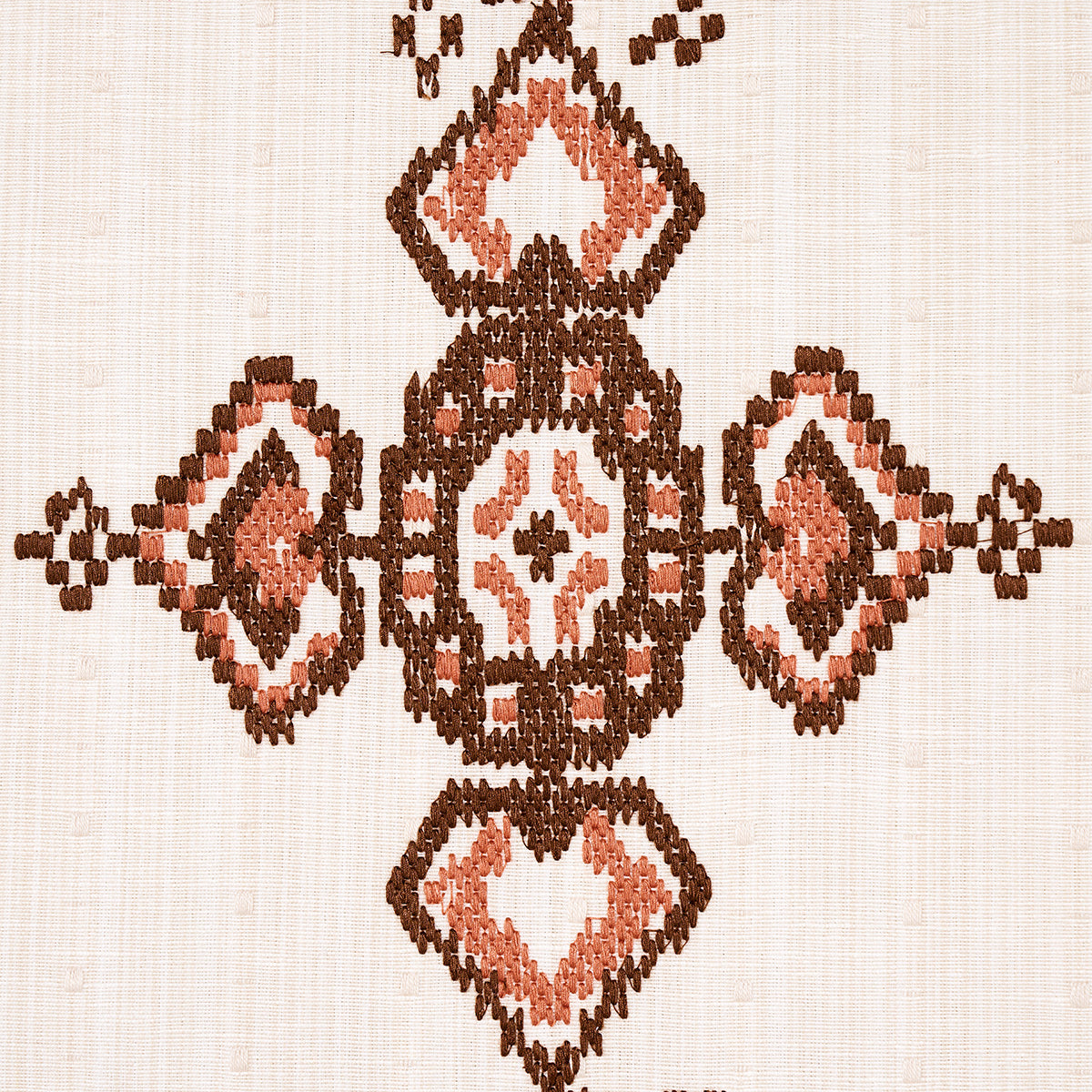 NADIRA-EMBROIDERY-COCOA-SCHUMACHER-82071 - Schumacher Fabric