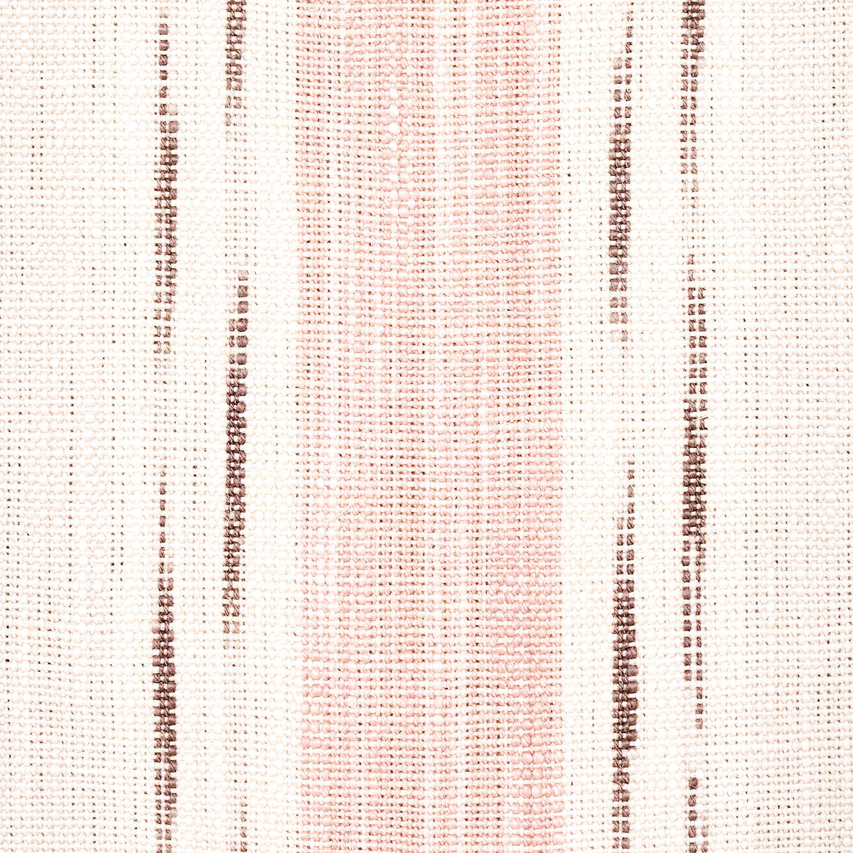 Mirza Ikat Stripe - Blush On Natural - Schumacher 82111 Fabric - Schumacher Fabric