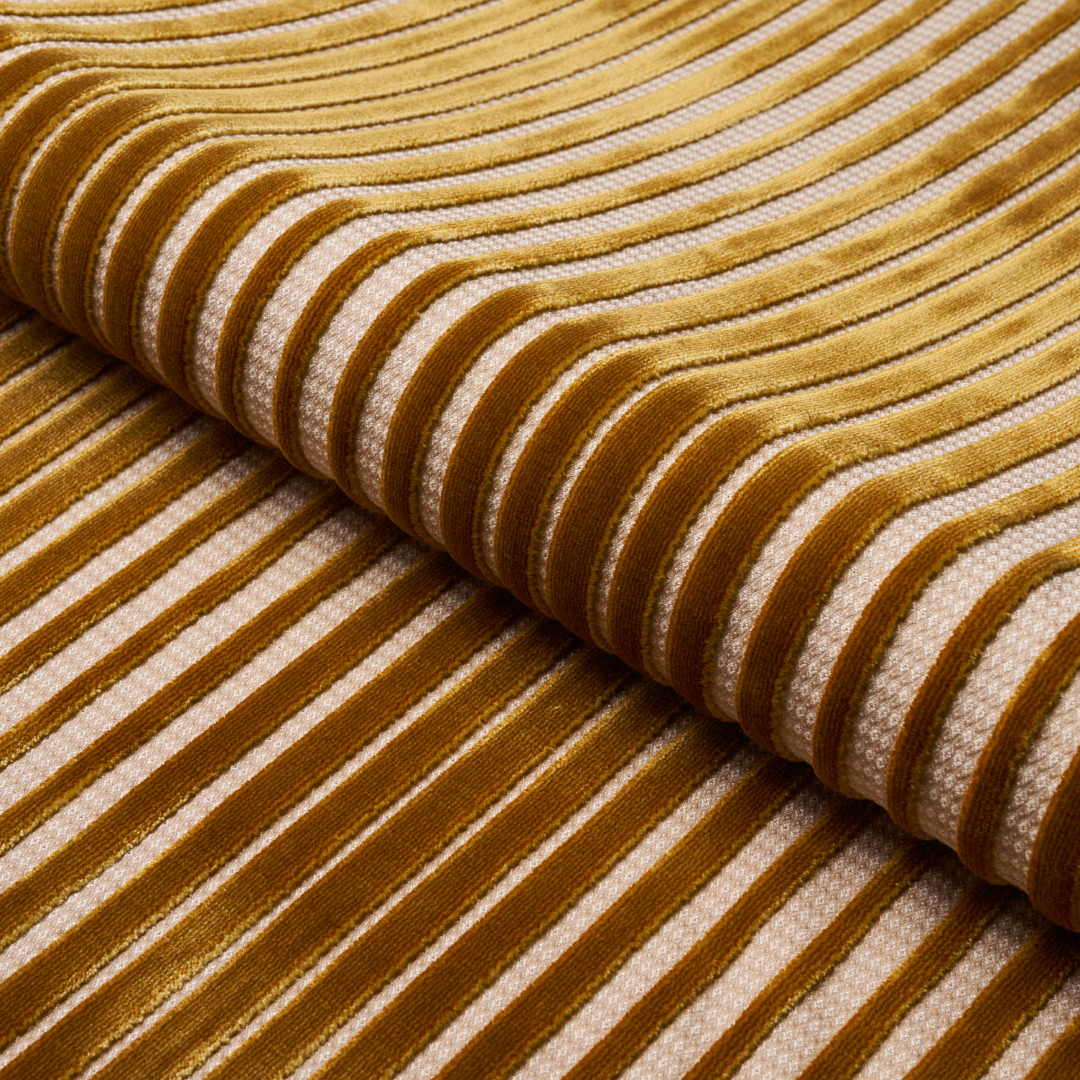 CHIMAY-STRIPE-VELVET-BRONZE-SCHUMACHER-82151 - Schumacher Fabric