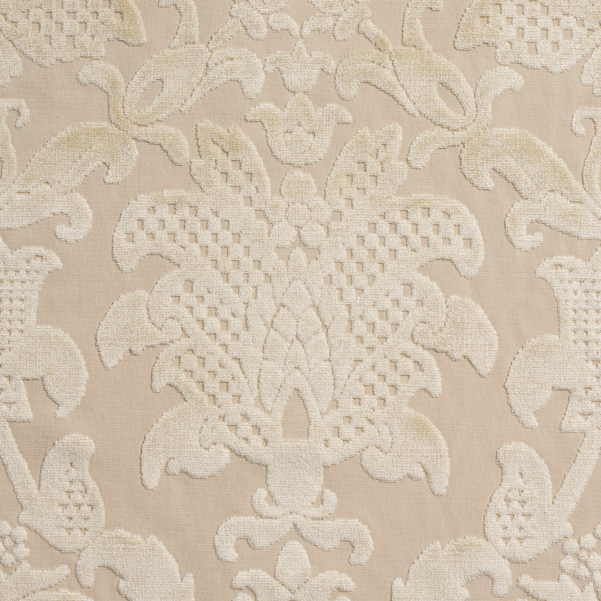 LIMBOURG-DAMASK-VELVET-PEARL-SCHUMACHER-82161 - Schumacher Fabric