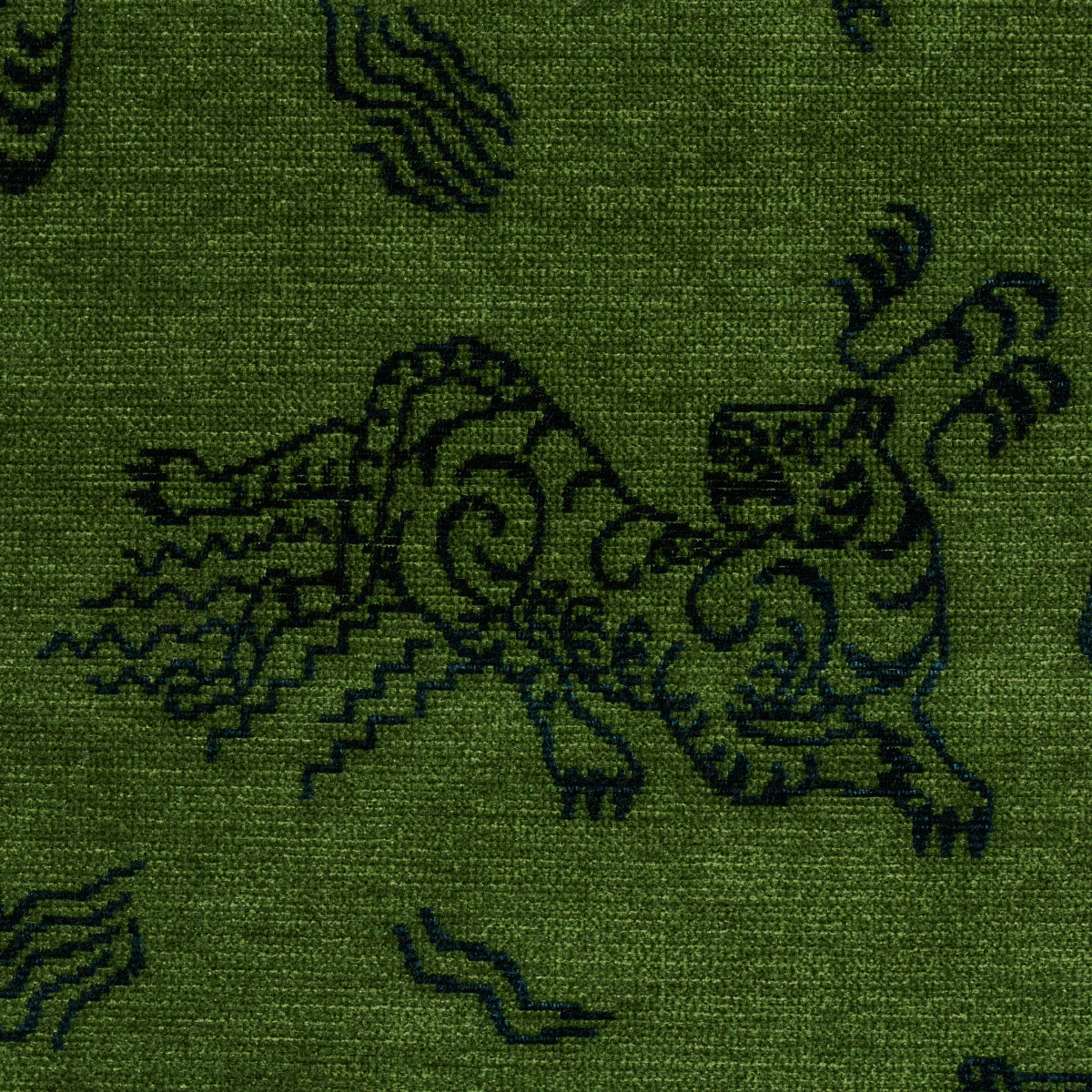 KINABALU-VELVET-EMERALD-SCHUMACHER-82171 - Schumacher Fabric