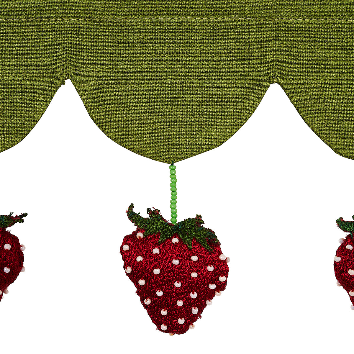 STRAWBERRY-JAM-TRIM-GREEN-SCHUMACHER-82250 - Schumacher Recortar
