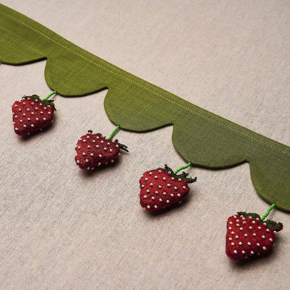 STRAWBERRY-JAM-TRIM-GREEN-SCHUMACHER-82250 - Schumacher Recortar