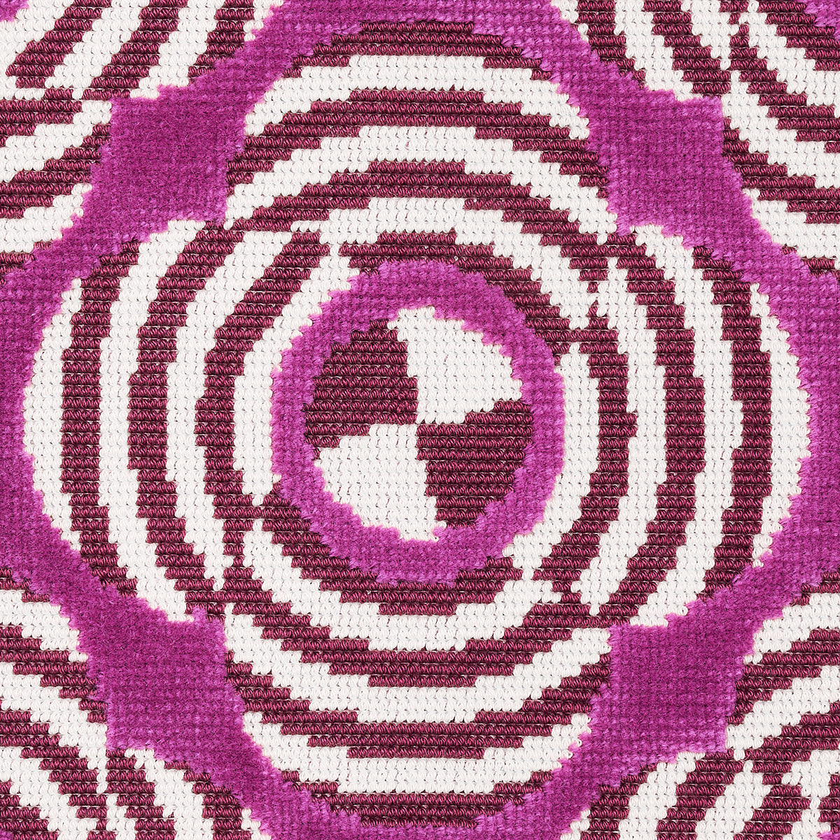LE-MODERNE-CUT-VELVET-MAGENTA-SCHUMACHER-82262 - Schumacher Fabric