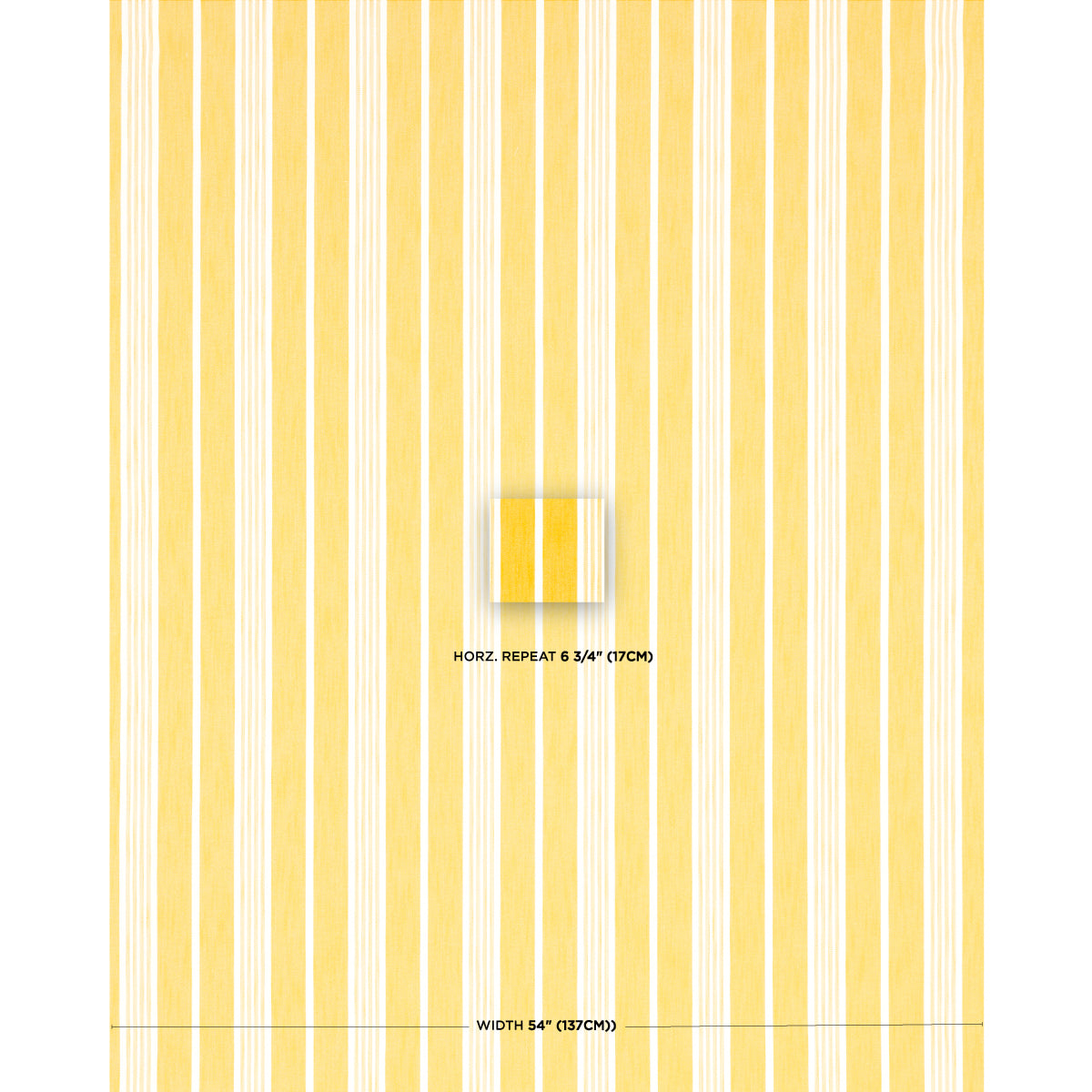 HAMPTON-STRIPE-INDOOR-OUTDOOR-CANARY-SCHUMACHER-82303 - Schumacher Fabric