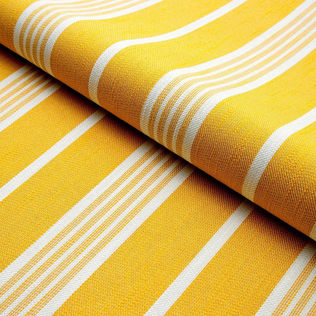 HAMPTON-STRIPE-INDOOR-OUTDOOR-CANARY-SCHUMACHER-82303 - Schumacher Fabric