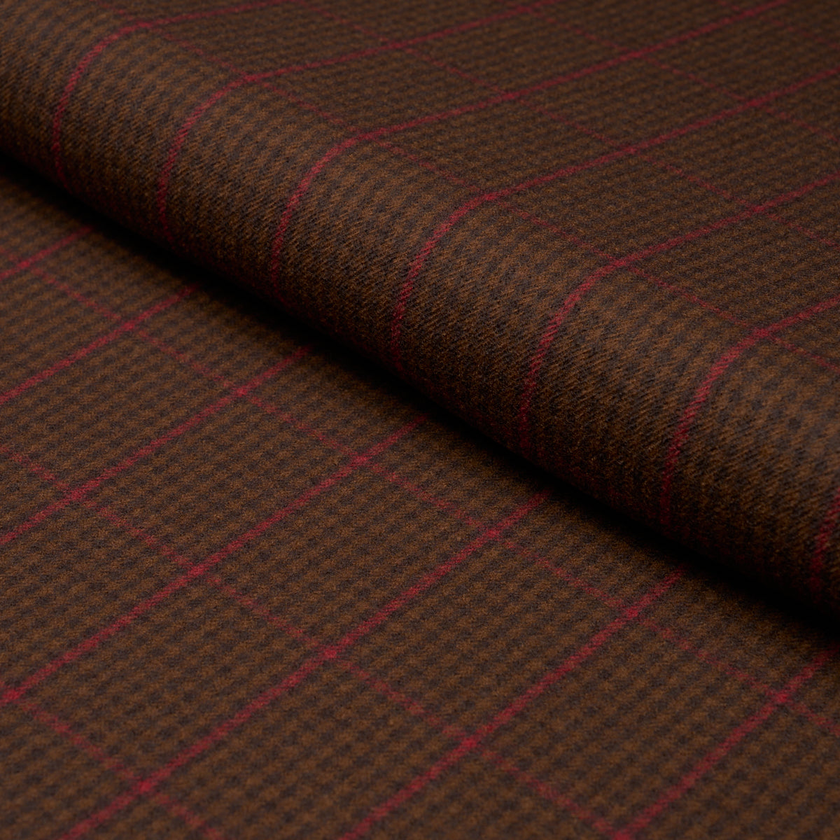 Aldridge Wool Houndstooth - Mocha - Schumacher 82334 Fabric - Schumacher Fabric