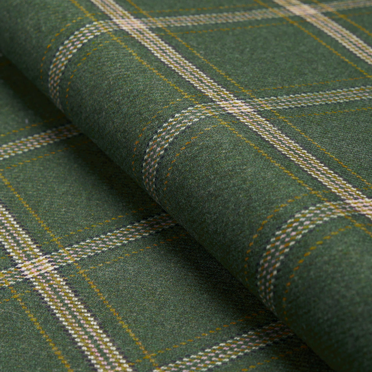 Blackburn Merino Plaid - Green - Schumacher 82343 Fabric - Schumacher Fabric