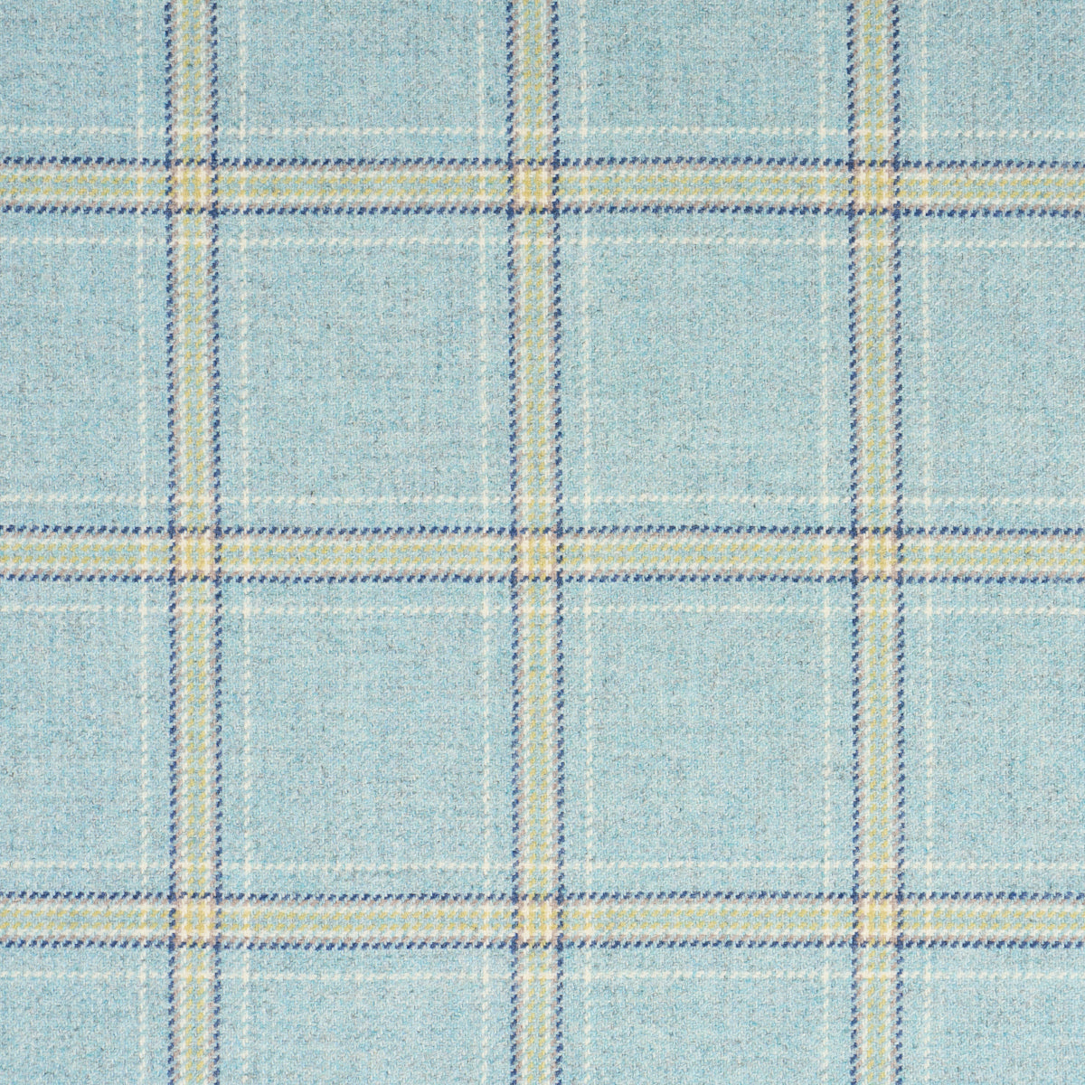 Blackburn Merino Plaid - Robin's Egg - Schumacher 82347 Fabric - Schumacher Fabric