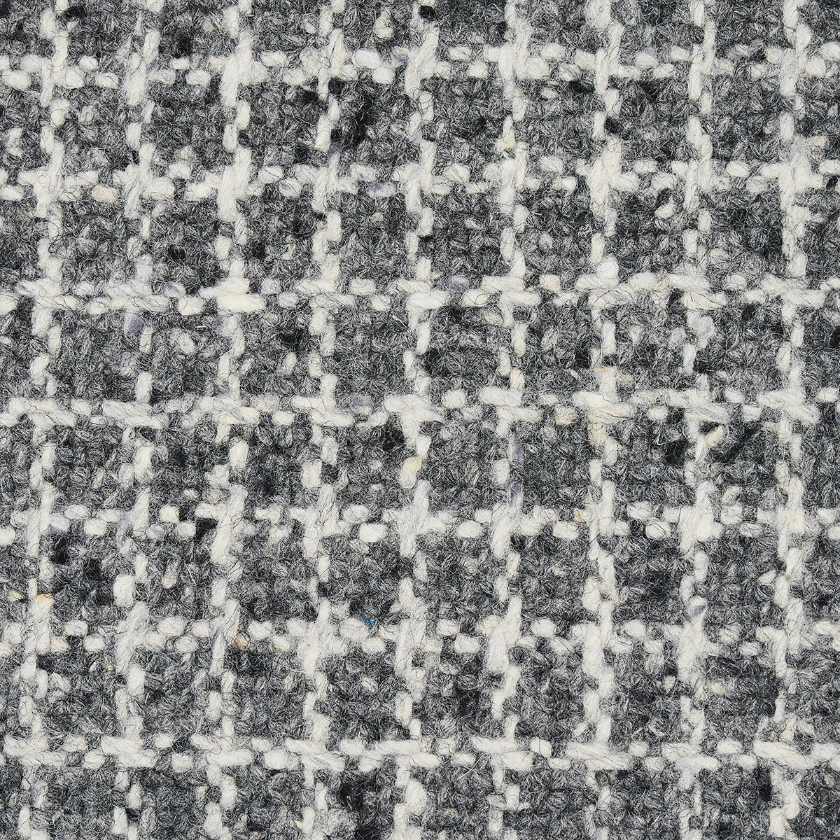 Hudson Wool Check - Grey - Schumacher 82352 Fabric - Schumacher Fabric