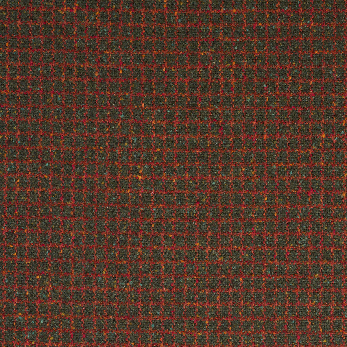 Hudson Wool Check - Forest Green - Schumacher 82353 Fabric - Schumacher Fabric