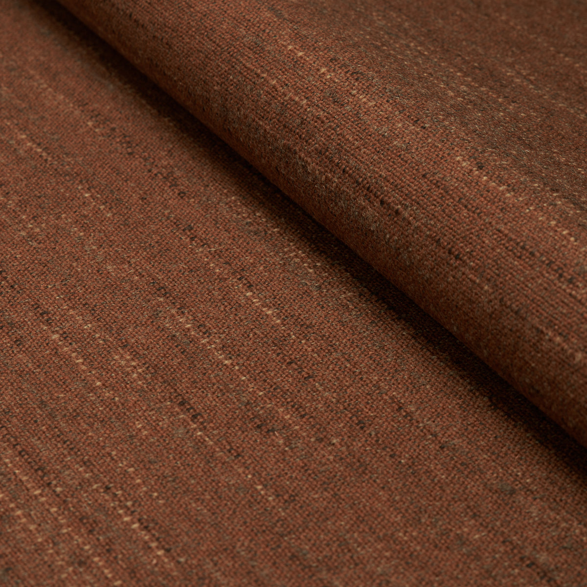 Atlas Wool Texture - Dark Copper - Schumacher 82361 Fabric - Schumacher Fabric