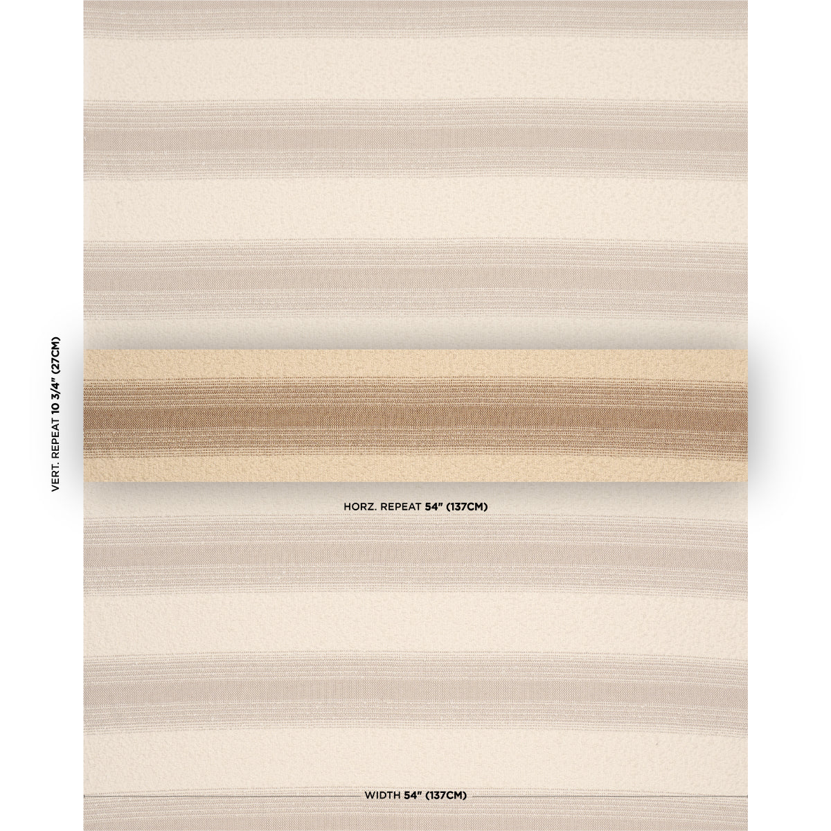 Jessen Alpaca Stripe - Natural - Schumacher 82382 Fabric - Schumacher Fabric