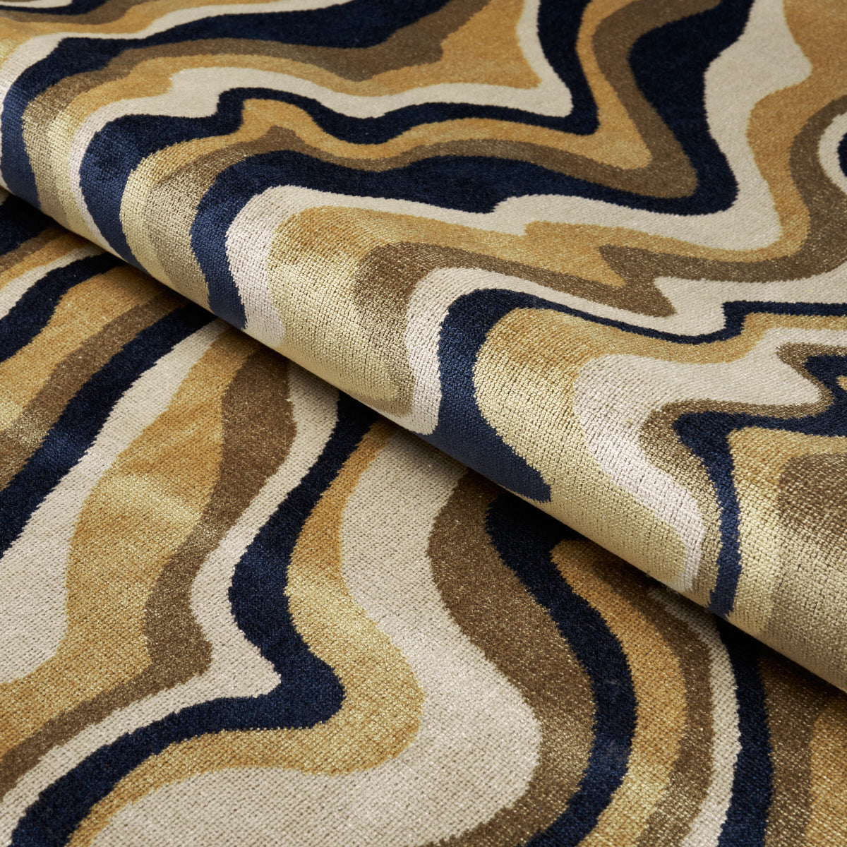 SWIRL-VELVET-NEUTRAL-SCHUMACHER-82411 - Schumacher Fabric