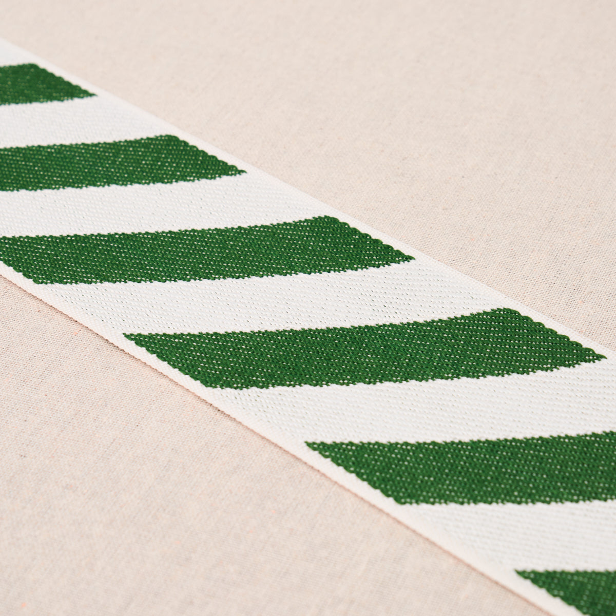 AIRMAIL-II-INDOOR-OUTDOOR-TAPE-GREEN-AND-IVORY-SCHUMACHER-82432 - Schumacher Trim