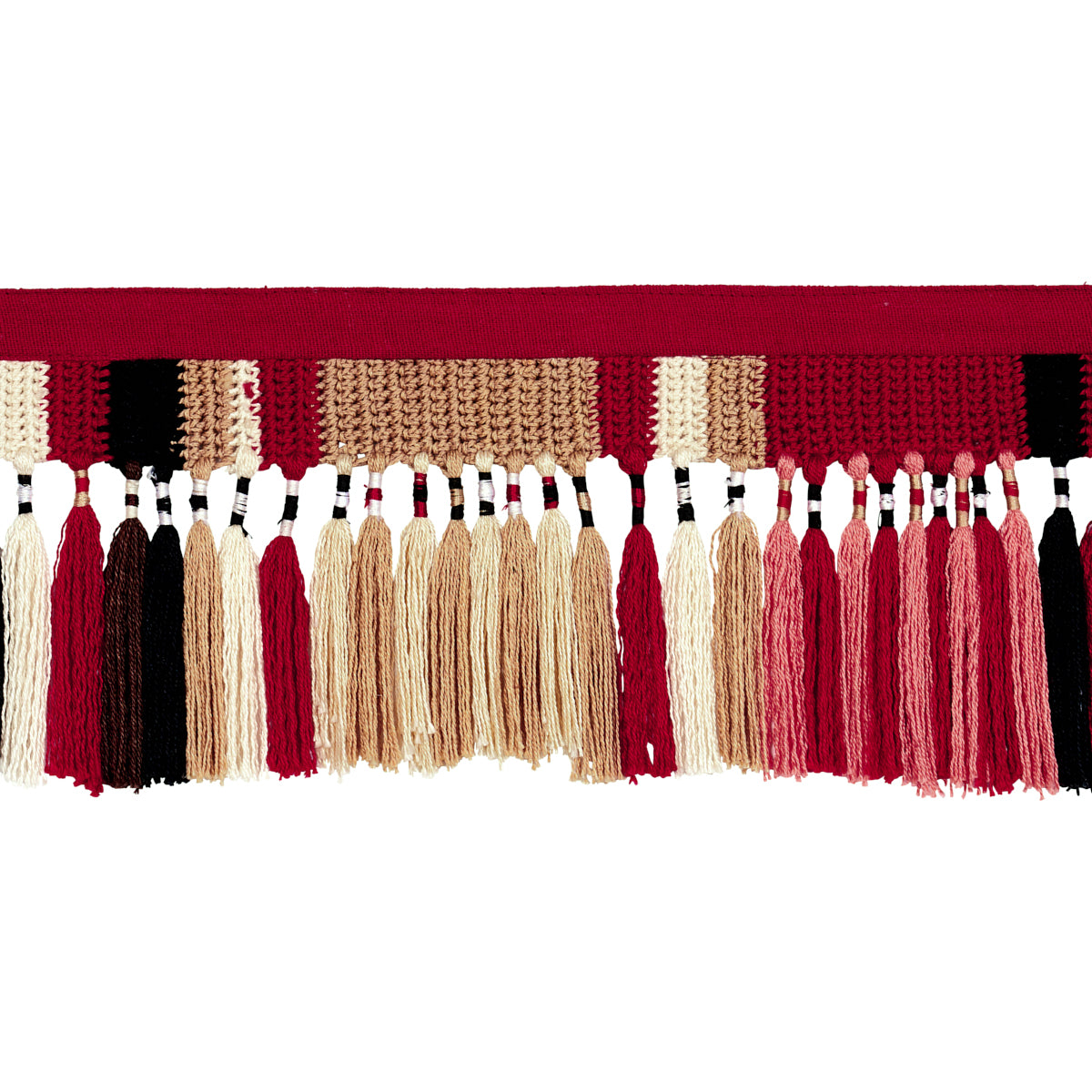 EL-MOROCCO-HANDMADE-TASSEL-TRIM-WARM-MULTI-SCHUMACHER-82520 - Schumacher Trim