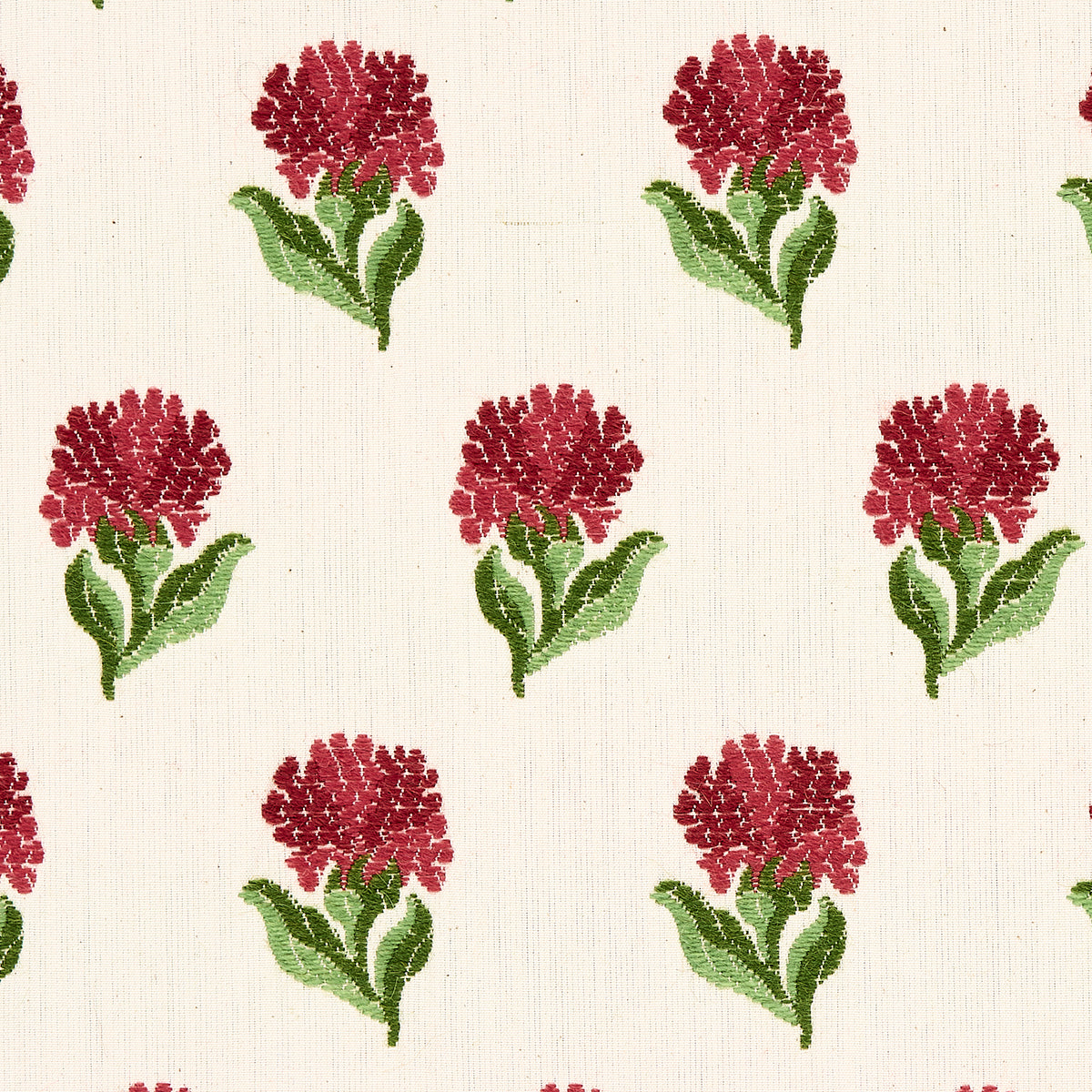ROSINA-FLORAL-GARNET-SCHUMACHER-82630 - Schumacher Fabric