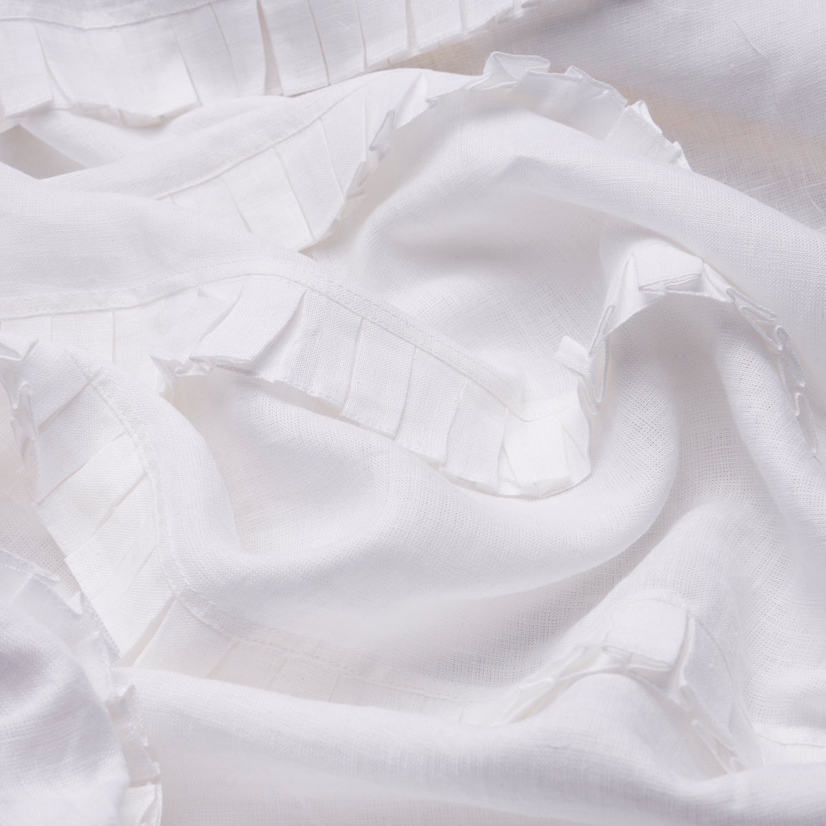 DOROTHY-PLEATED-LINEN-IVORY-SCHUMACHER-82651 - Schumacher Fabric