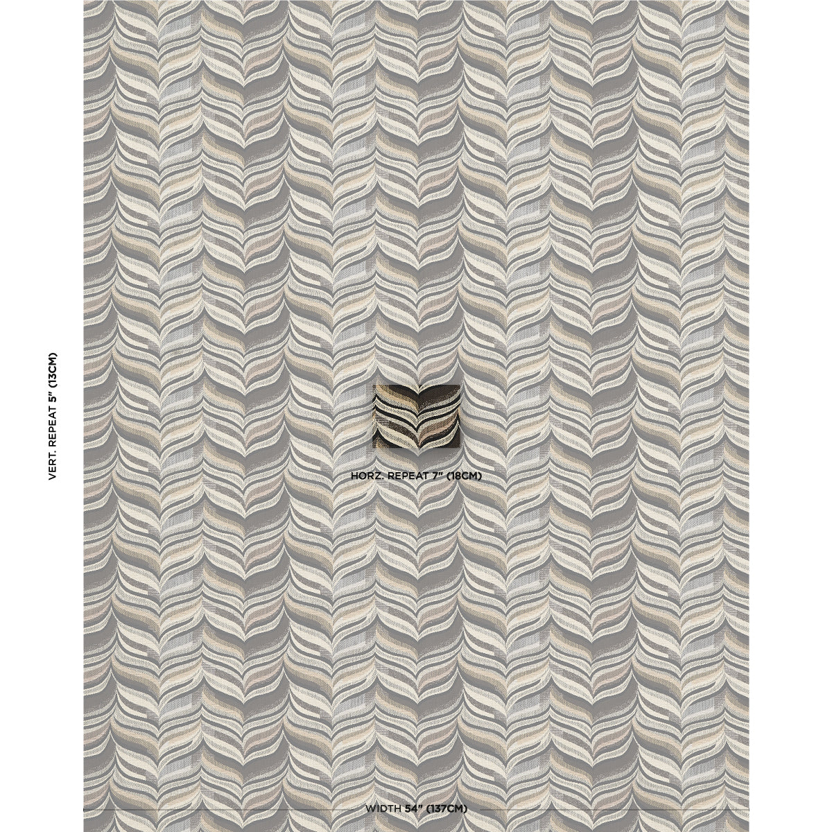 Loulou - Smoky Quartz - Schumacher 82730 Fabric - Schumacher Fabric