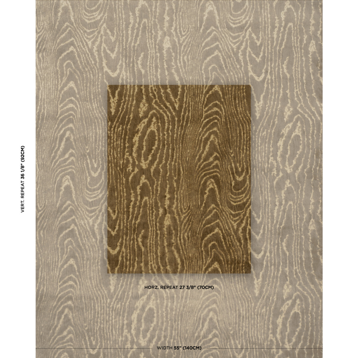 MARISA-MOIRE-VELVET-CAMEL-SCHUMACHER-82750 - Schumacher Fabric