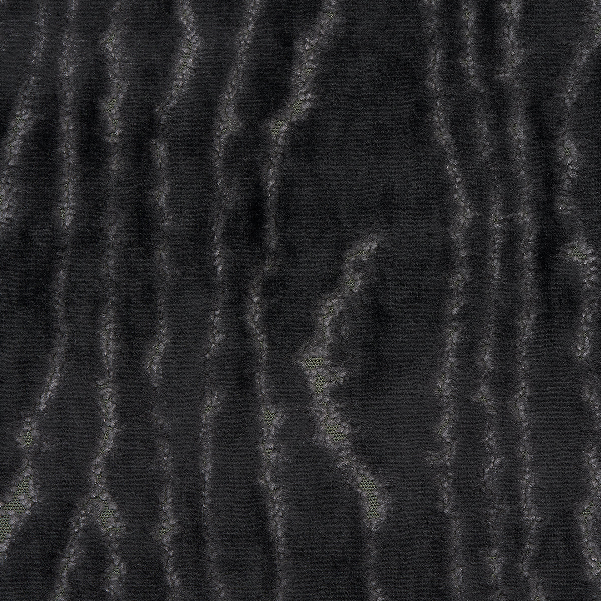 Marisa Moire Velvet - Smoke - Schumacher 82751 Fabric - Schumacher Fabric