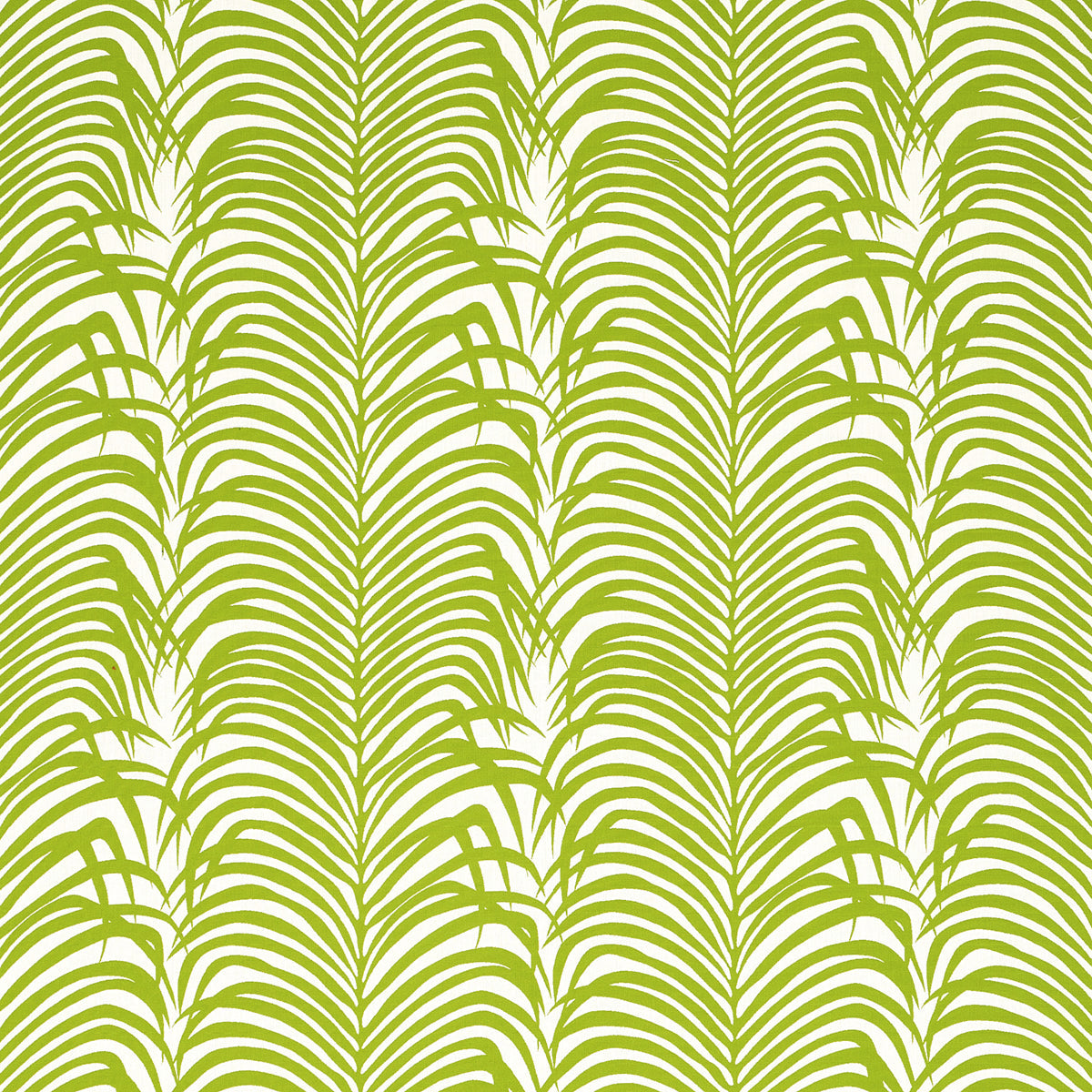 Zebra Palm Woven Indoor/Outdoor - Green - Schumacher 82780 Fabric - Schumacher Fabric