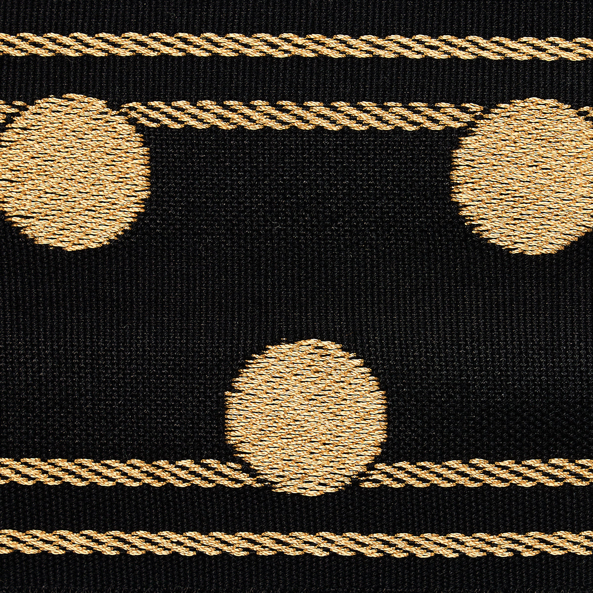 BIANCA-TAPE-GOLD-NOIR-SCHUMACHER-82791 - Schumacher Trim