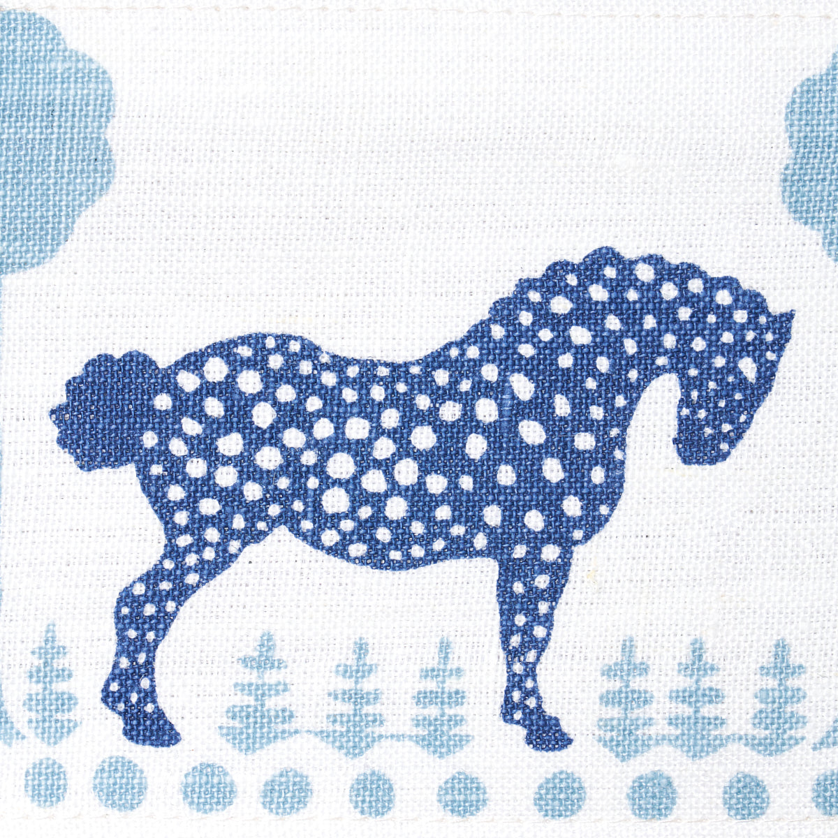 POLKA-DOT-PONY-TAPE-BLUE-SCHUMACHER-82811 - Schumacher Trim