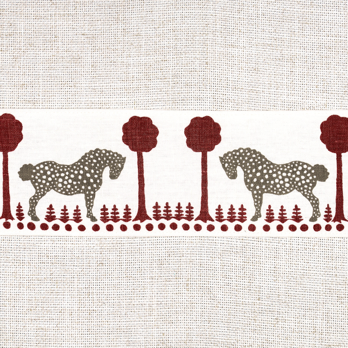POLKA-DOT-PONY-TAPE-RED-SCHUMACHER-82813 - Schumacher Trim