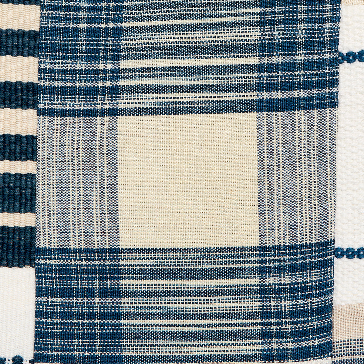 CARLISLE-PATCHWORK-INDIGO-SCHUMACHER-82900 - Schumacher Fabric