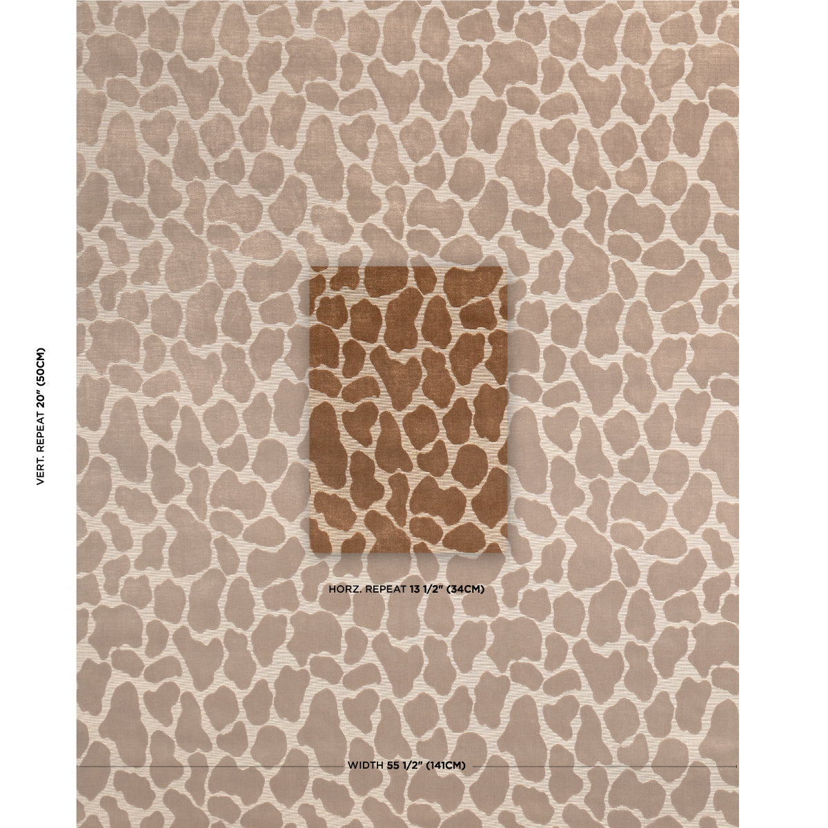 GIRAFFE-VELVET-SAFARI-SCHUMACHER-82970 - Schumacher Fabric