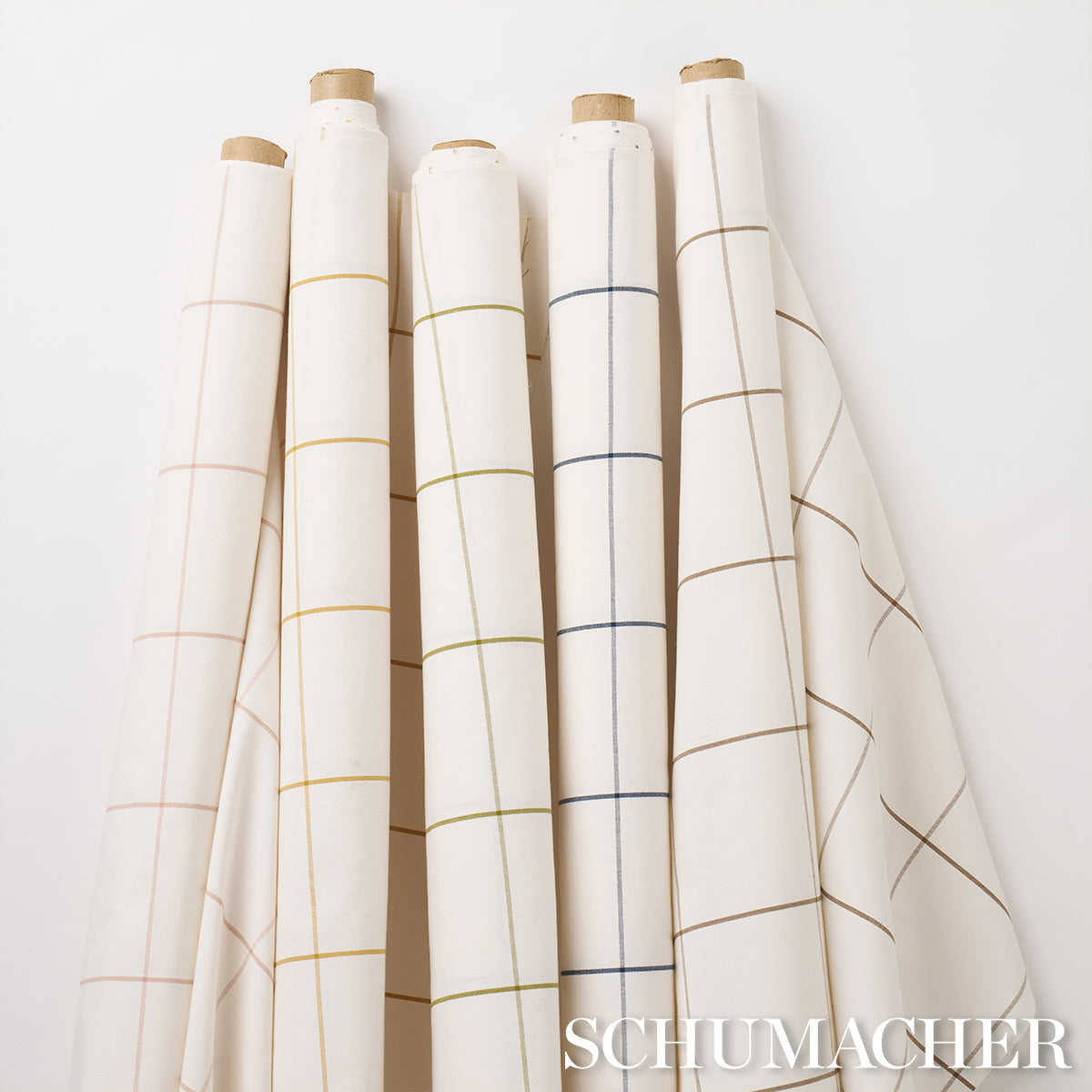 WOODMAN-CHECK-OLIVE-SCHUMACHER-83033 - Schumacher Fabric